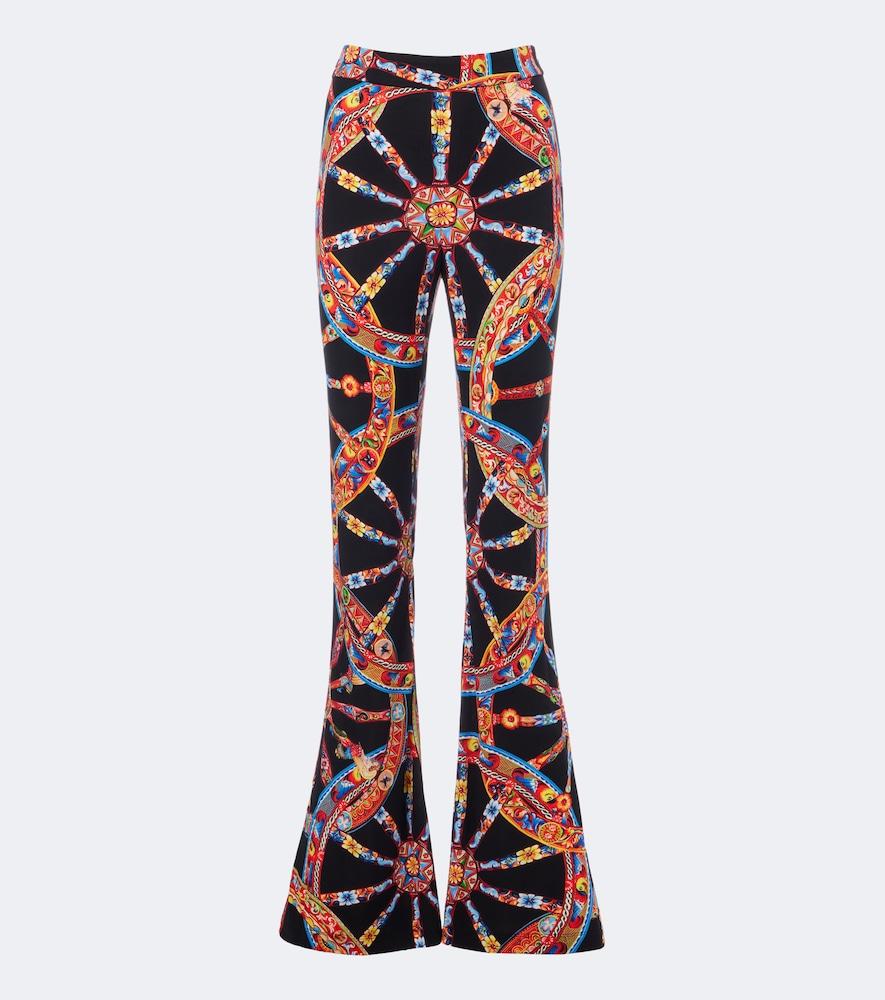 dolce & gabbana carretto flared pants