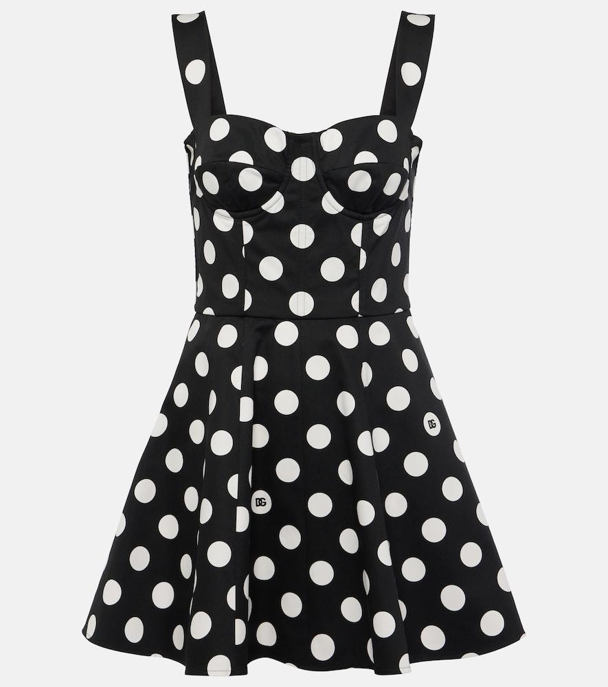 dolce & gabbana cotton-blend minidress