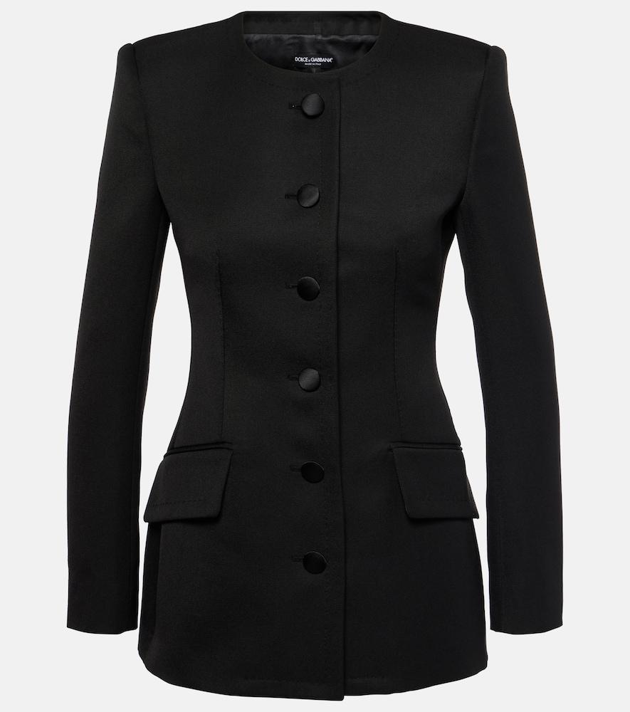 dolce & gabbana crêpe blazer