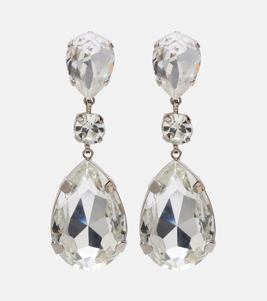 dolce & gabbana crystal-embellished clip-on earrings