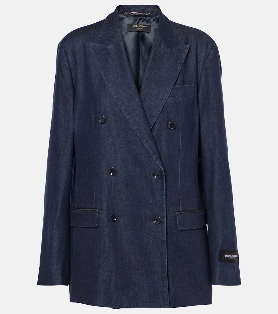 dolce & gabbana denim blazer