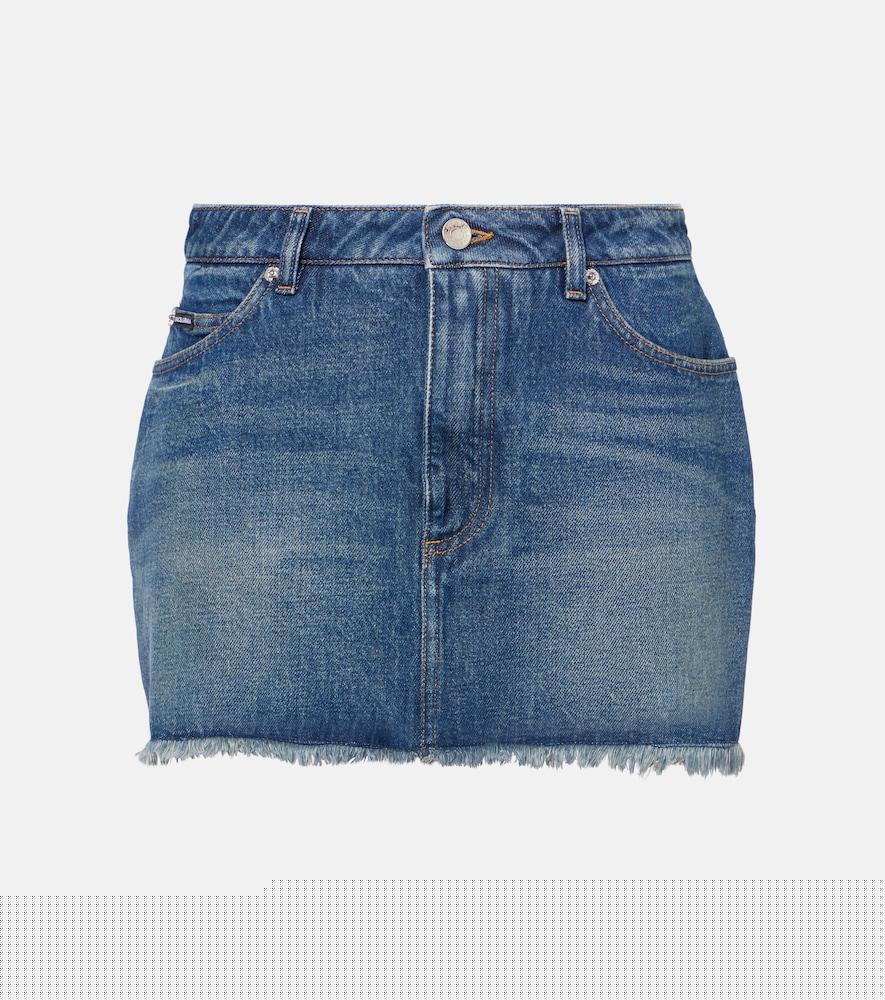 dolce & gabbana denim miniskirt