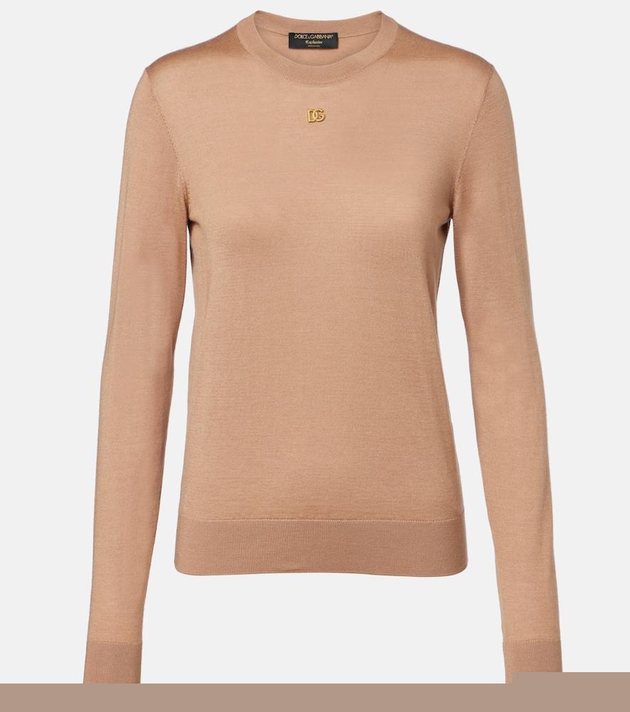dolce & gabbana dg cashmere and silk sweater