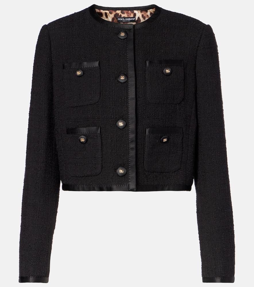 dolce & gabbana dg cotton-blend jacket