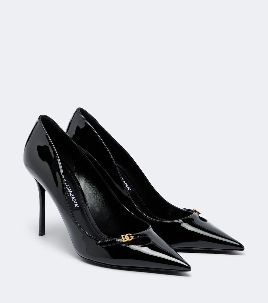 dolce & gabbana dg patent leather pumps