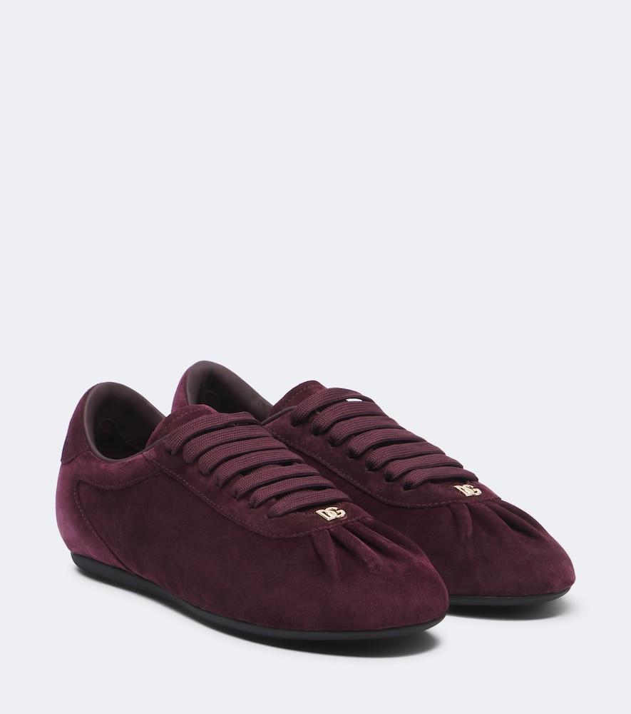 dolce & gabbana dg suede sneakers