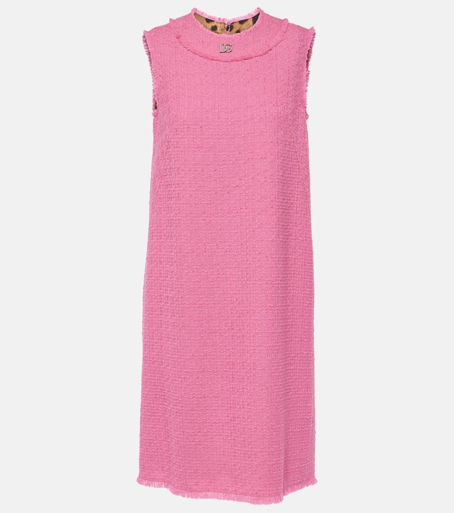 dolce & gabbana dg tweed minidress
