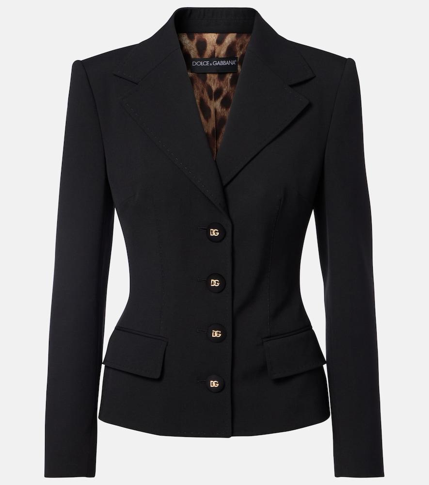 dolce & gabbana dg wool-blend blazer