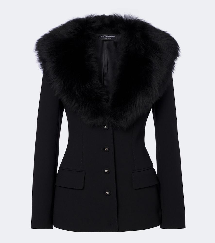 dolce & gabbana dg wool-blend jacket
