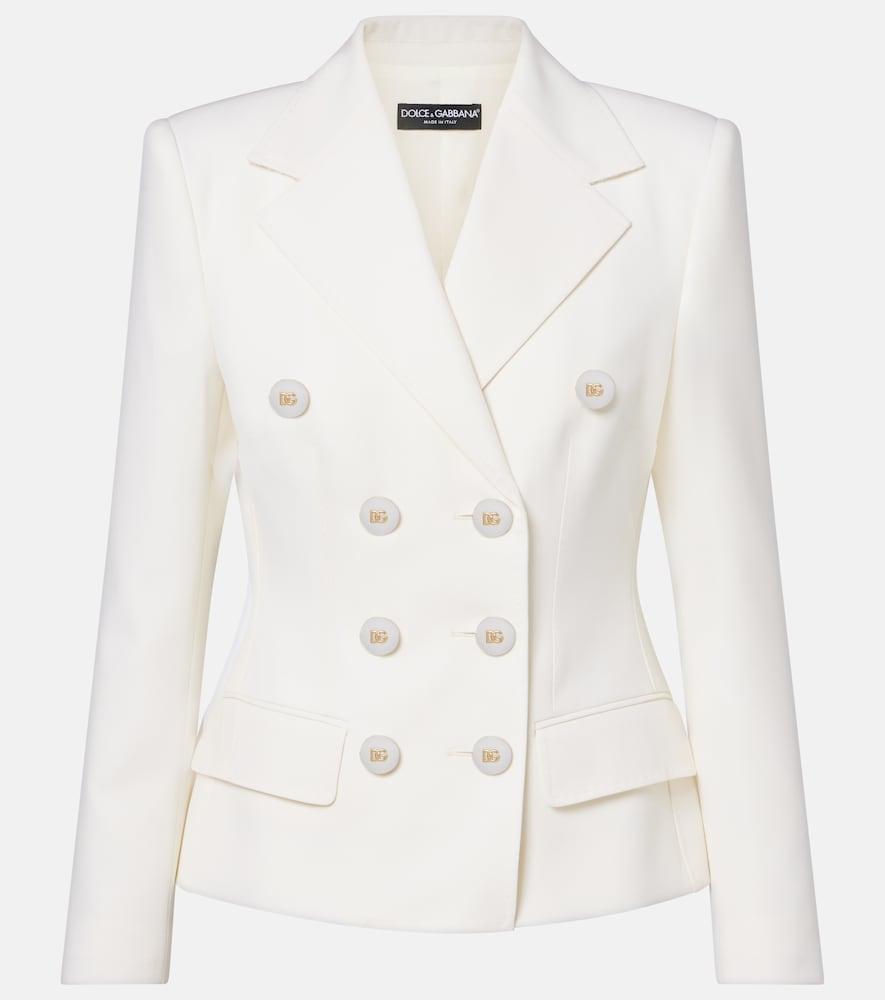 dolce & gabbana double-breasted wool-blend blazer