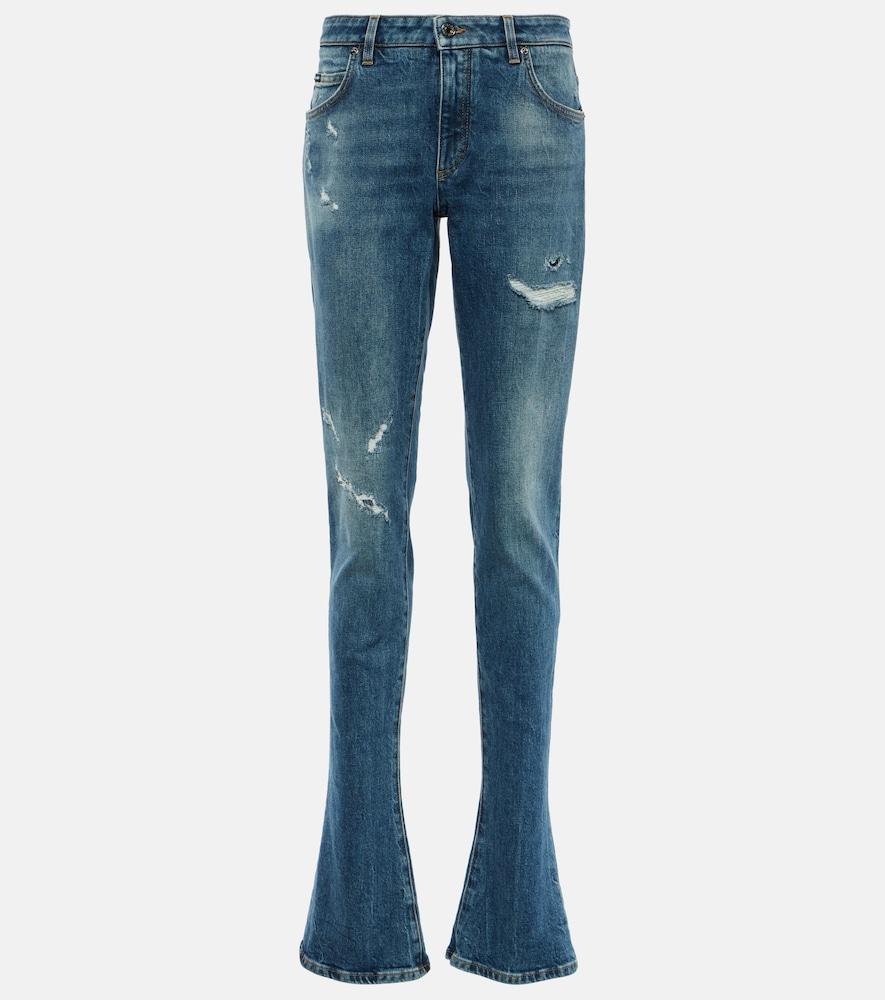 dolce & gabbana high-rise flared jeans