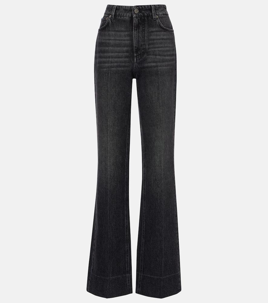 dolce & gabbana high-rise flared jeans