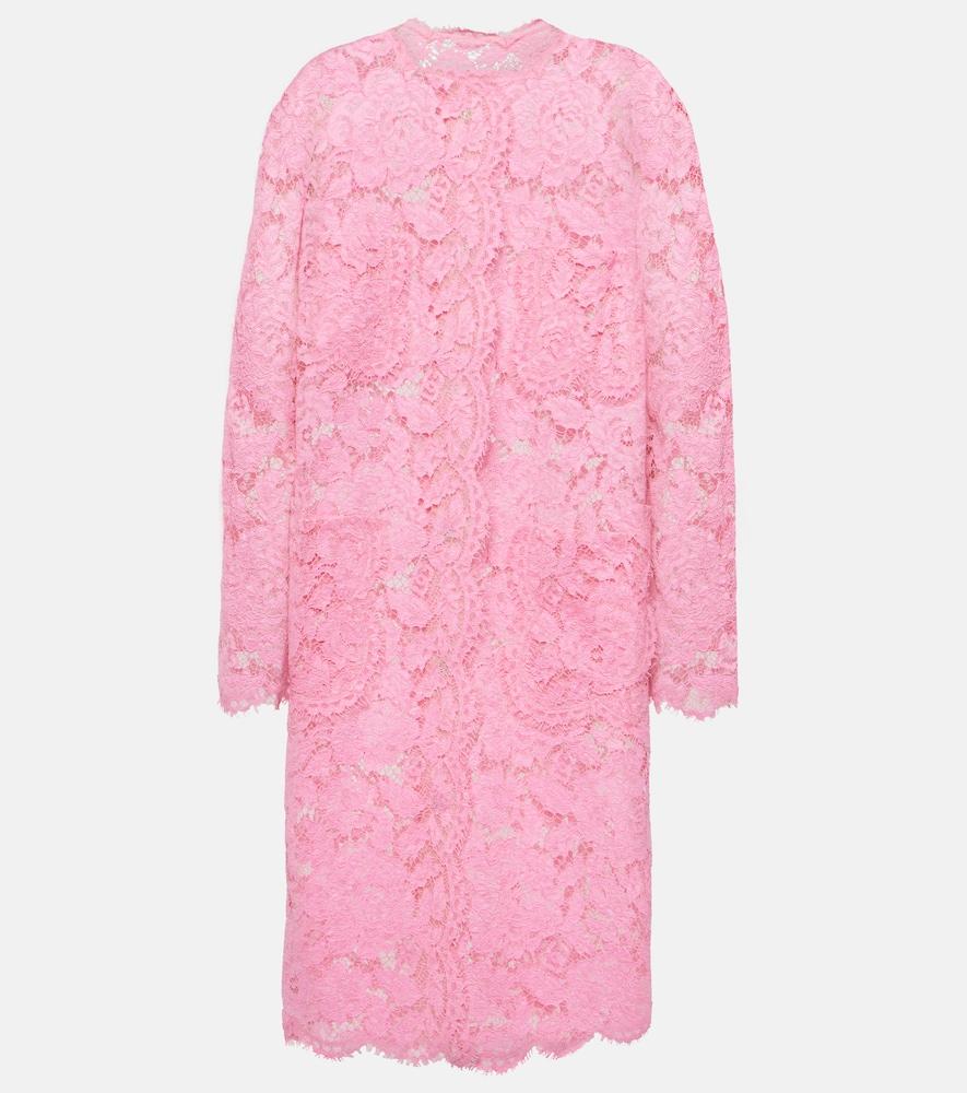 dolce & gabbana lace midi dress