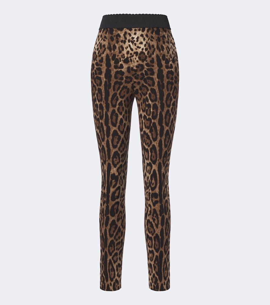 dolce & gabbana leopard-print leggings