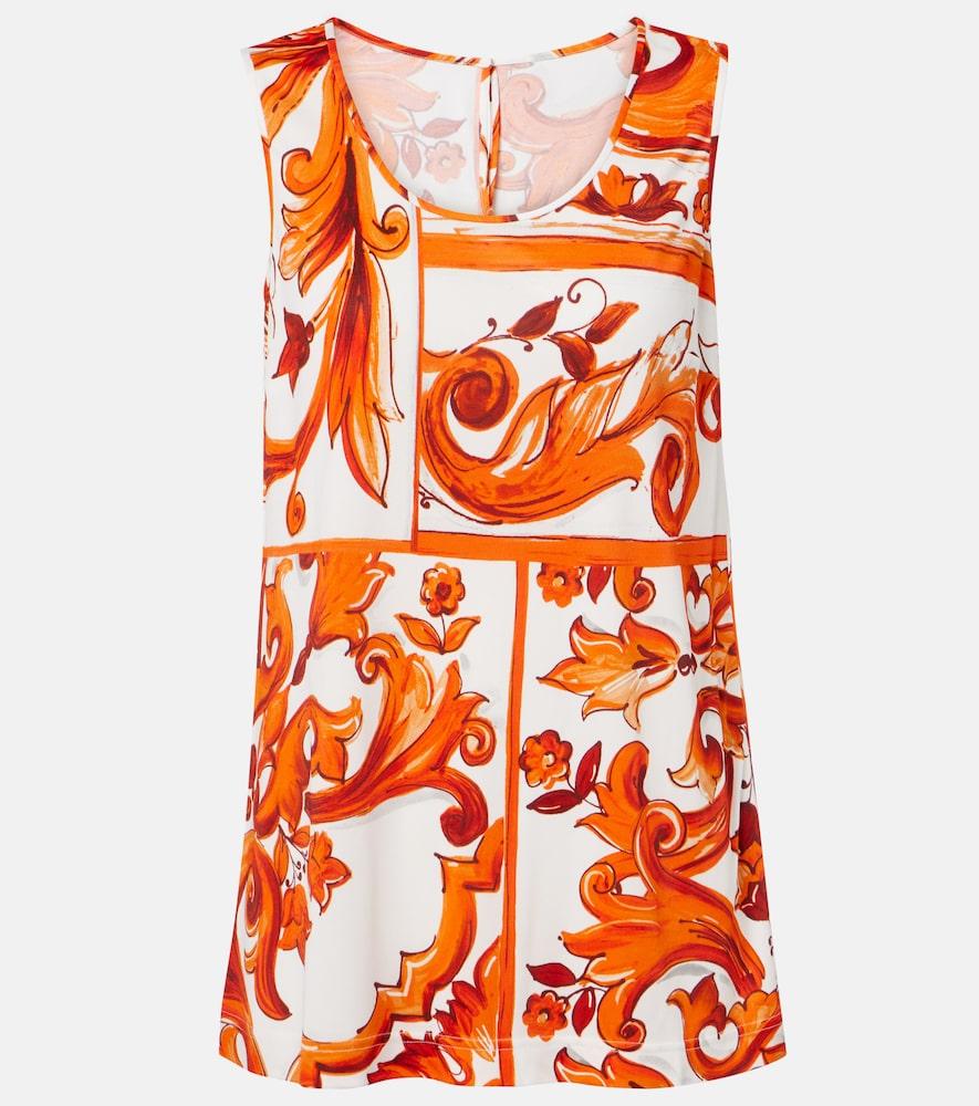 dolce & gabbana majolica tank top