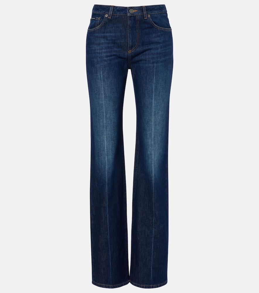 dolce & gabbana mid-rise flared jeans