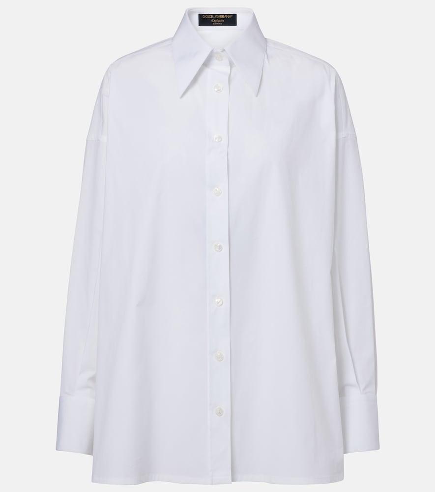 dolce & gabbana oversized cotton-blend shirt