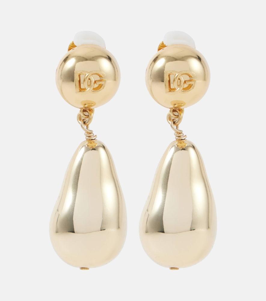 dolce & gabbana pebble pendant earrings