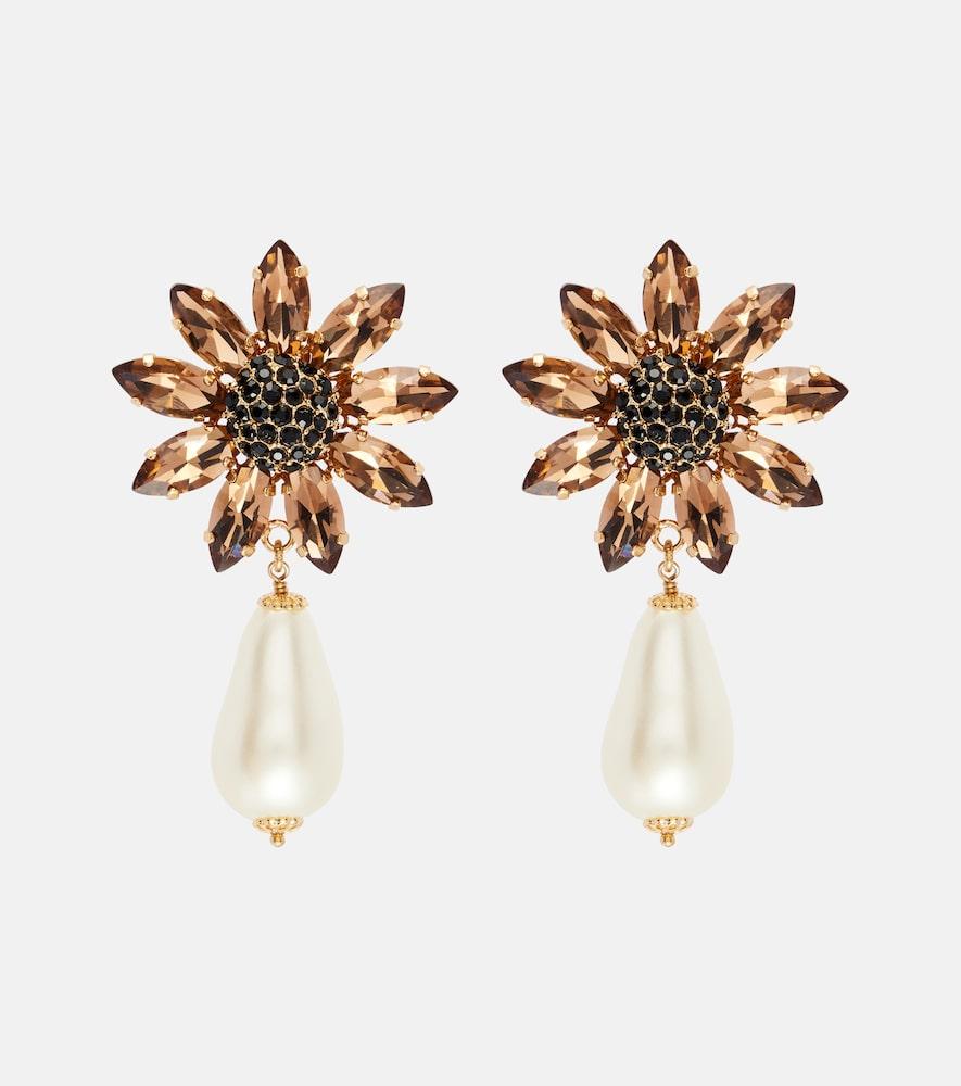 dolce & gabbana re-edition embellished clip-on earrings