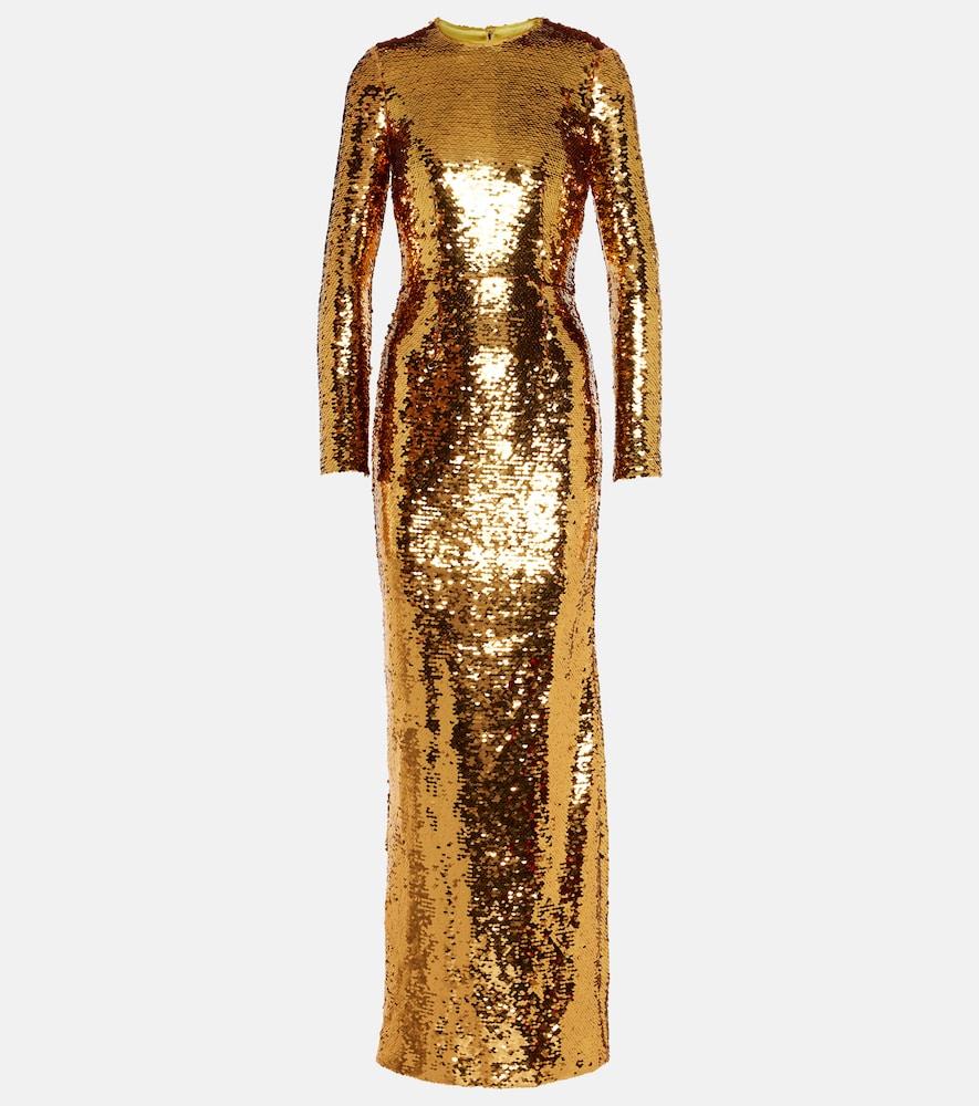 dolce & gabbana sequined gown