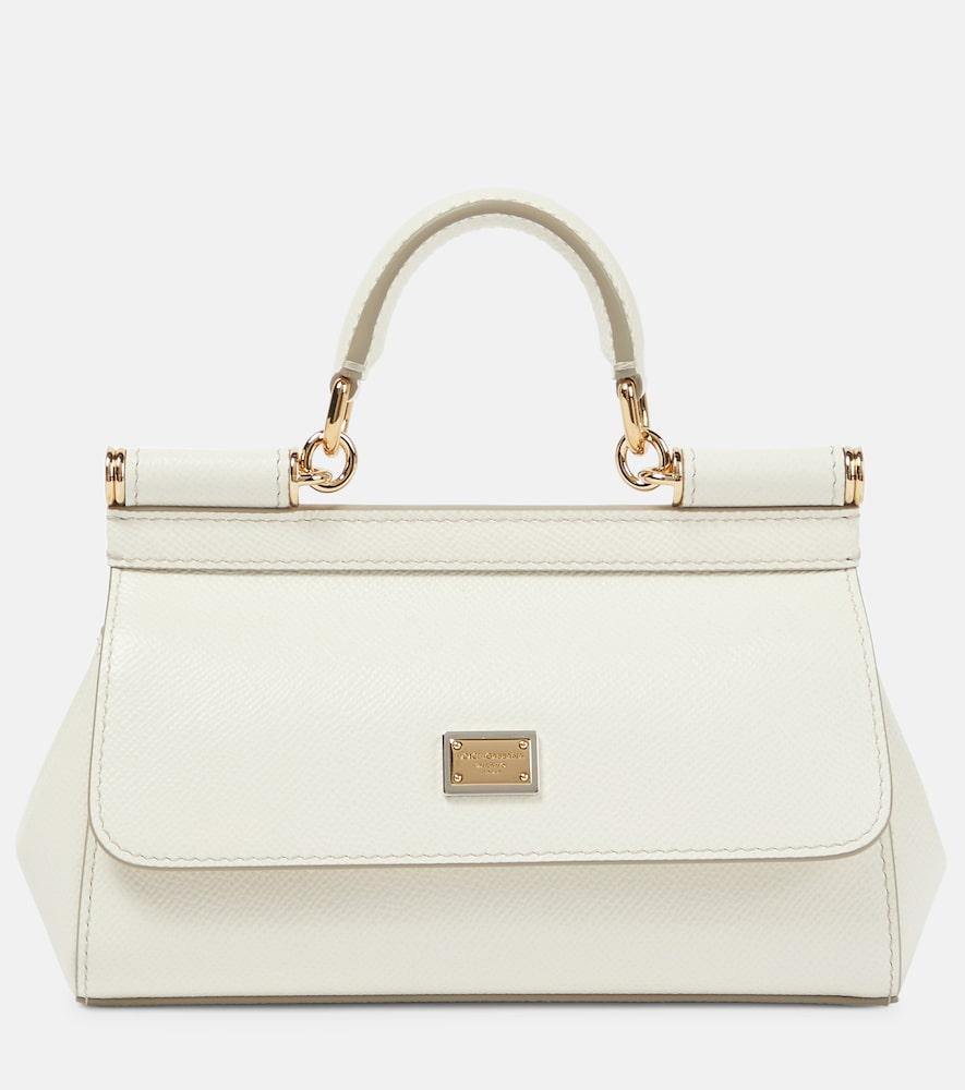 dolce & gabbana sicily small leather shoulder bag