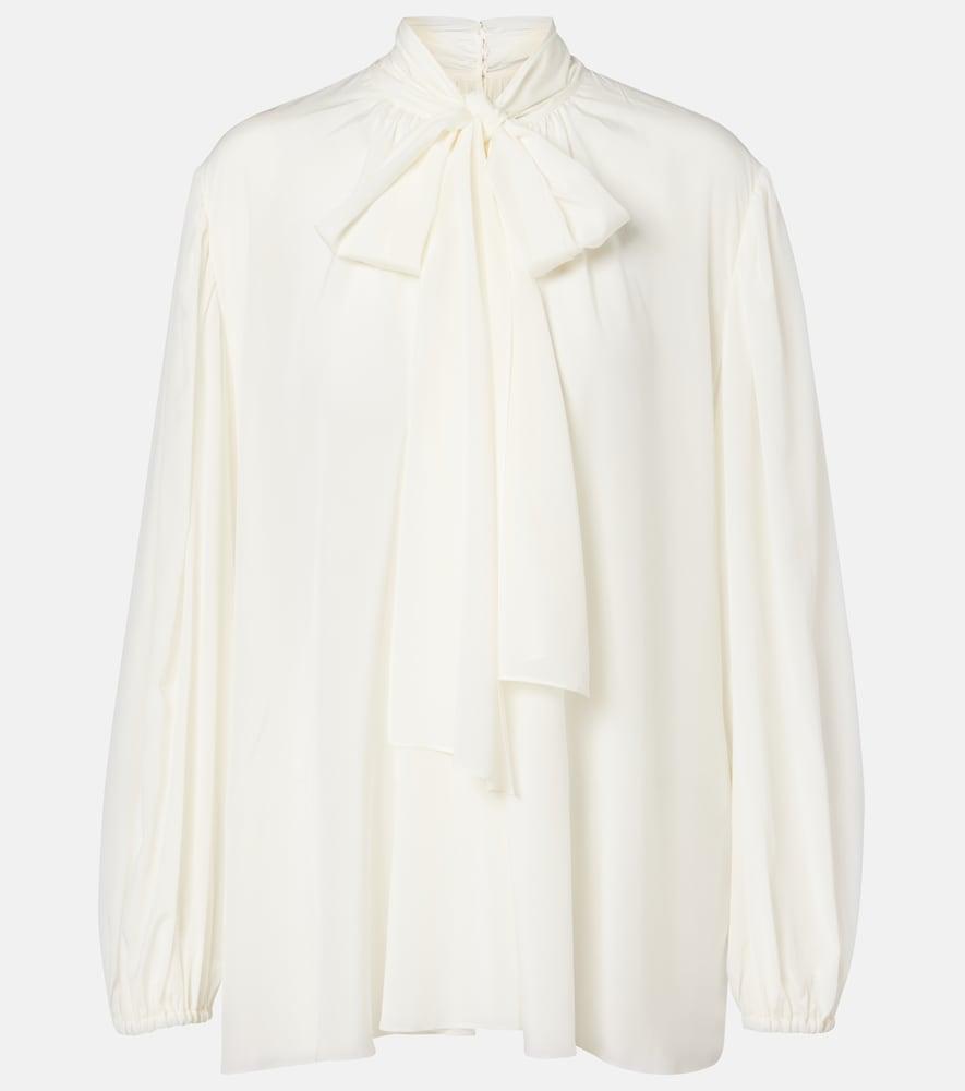 dolce & gabbana silk-blend top