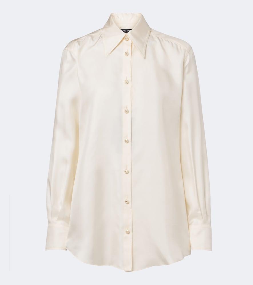dolce & gabbana silk satin shirt