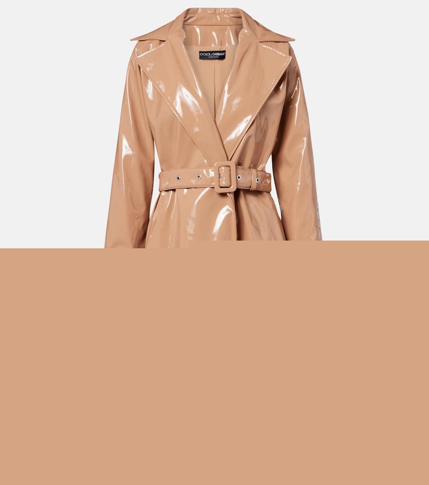 dolce & gabbana single-breasted trench coat