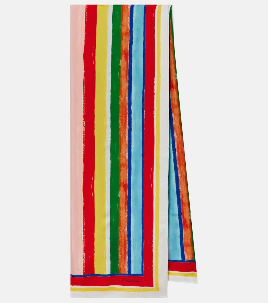 dolce & gabbana striped scarf