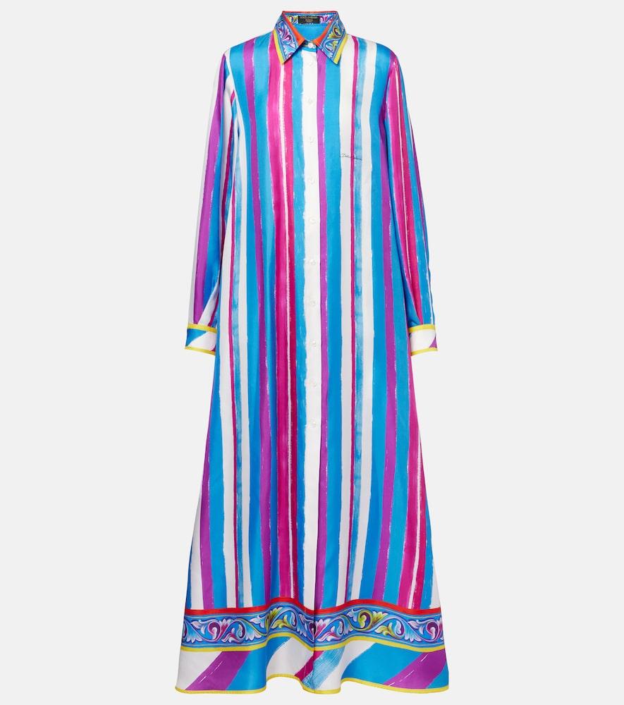 dolce & gabbana striped silk kaftan