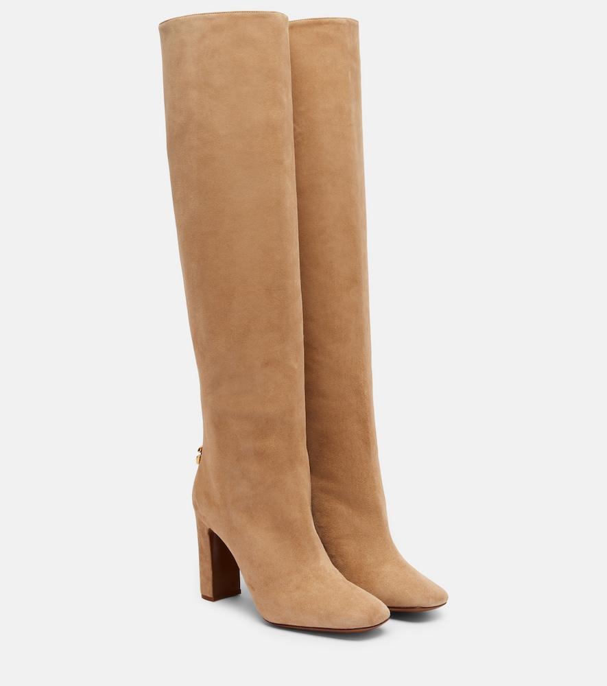 dolce & gabbana suede over-the-knee boots