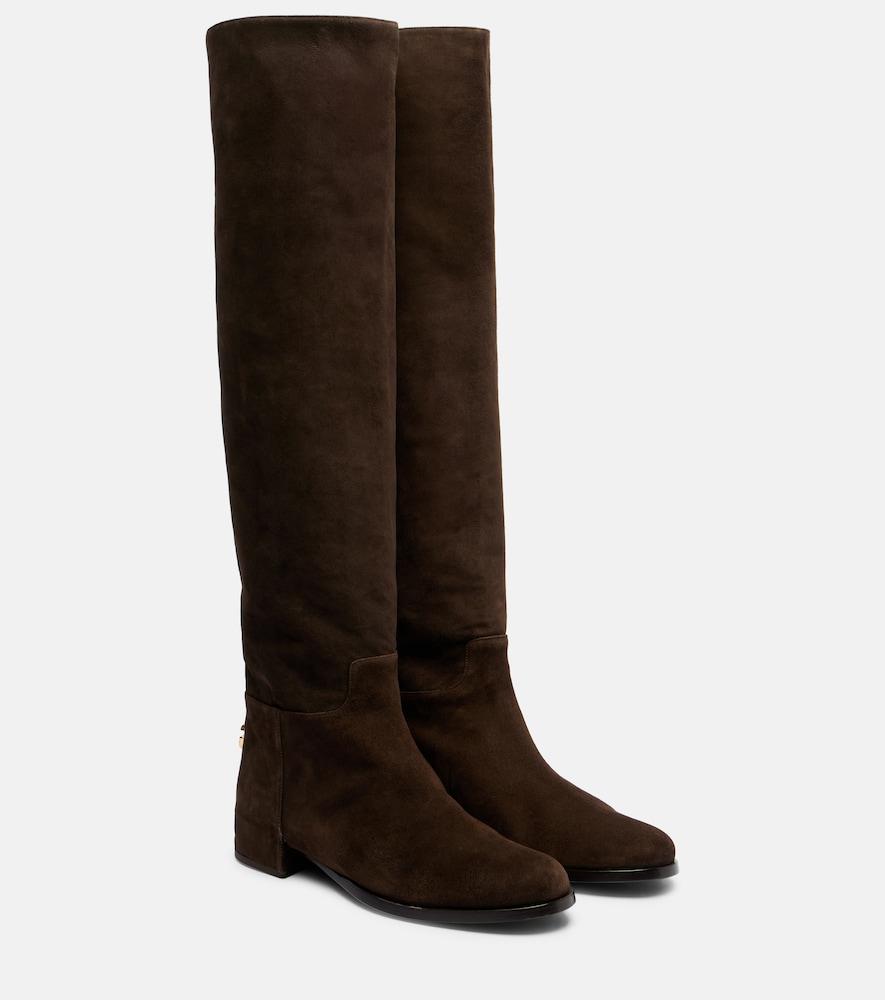 dolce & gabbana suede over-the-knee boots