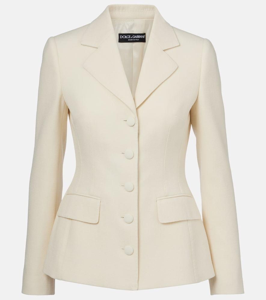 dolce & gabbana virgin wool blazer