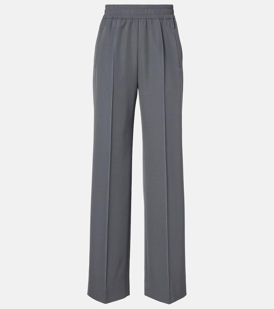 dolce & gabbana virgin wool gabardine straight pants