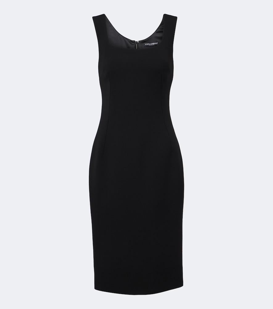 dolce & gabbana virgin wool midi dress
