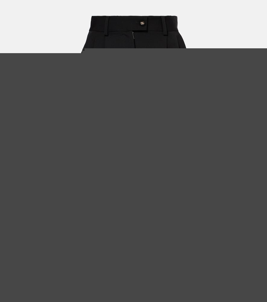 dolce & gabbana virgin wool midi skirt