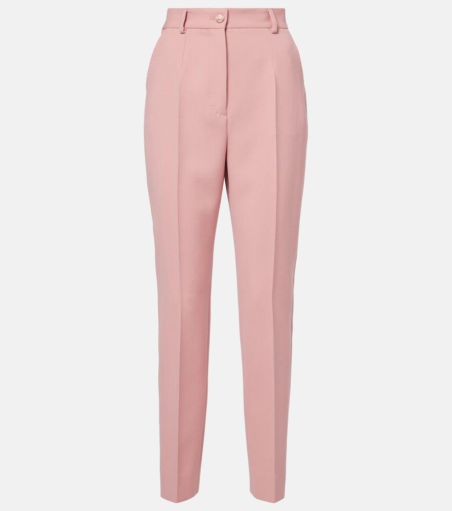 dolce & gabbana virgin wool slim pants