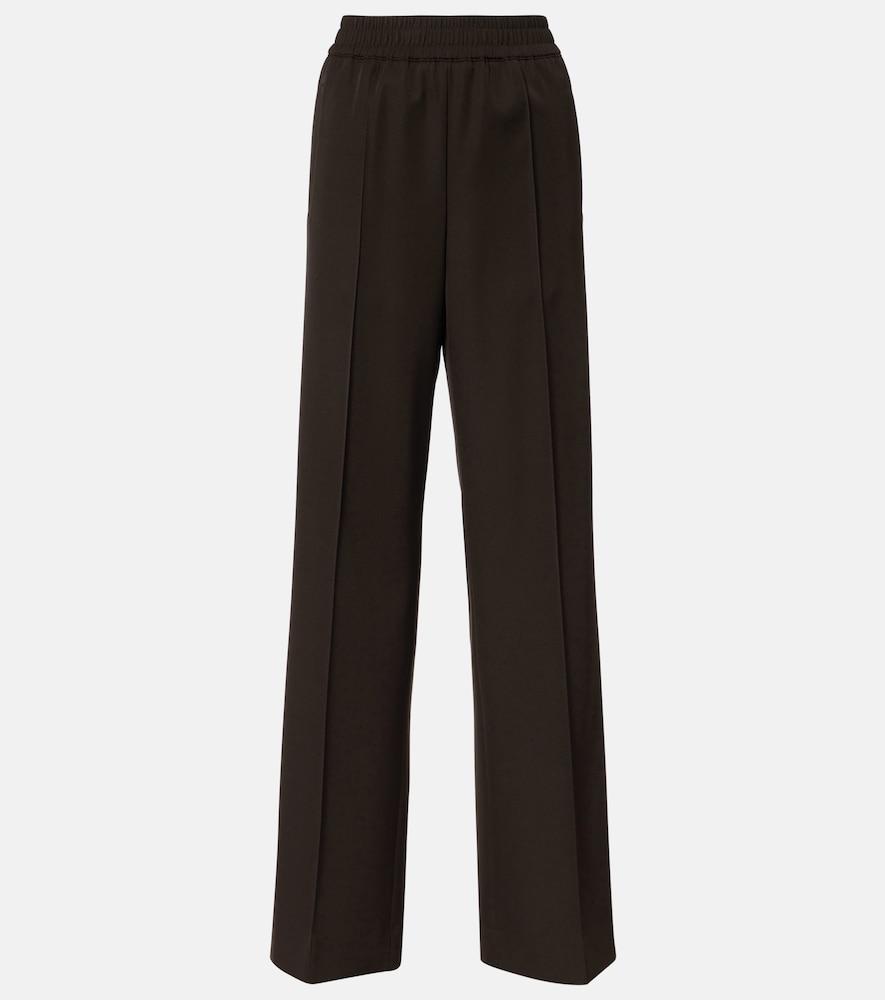 dolce & gabbana virgin wool wide-leg pants