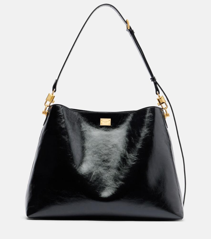 dolce & gabbana vittoria large leather tote bag