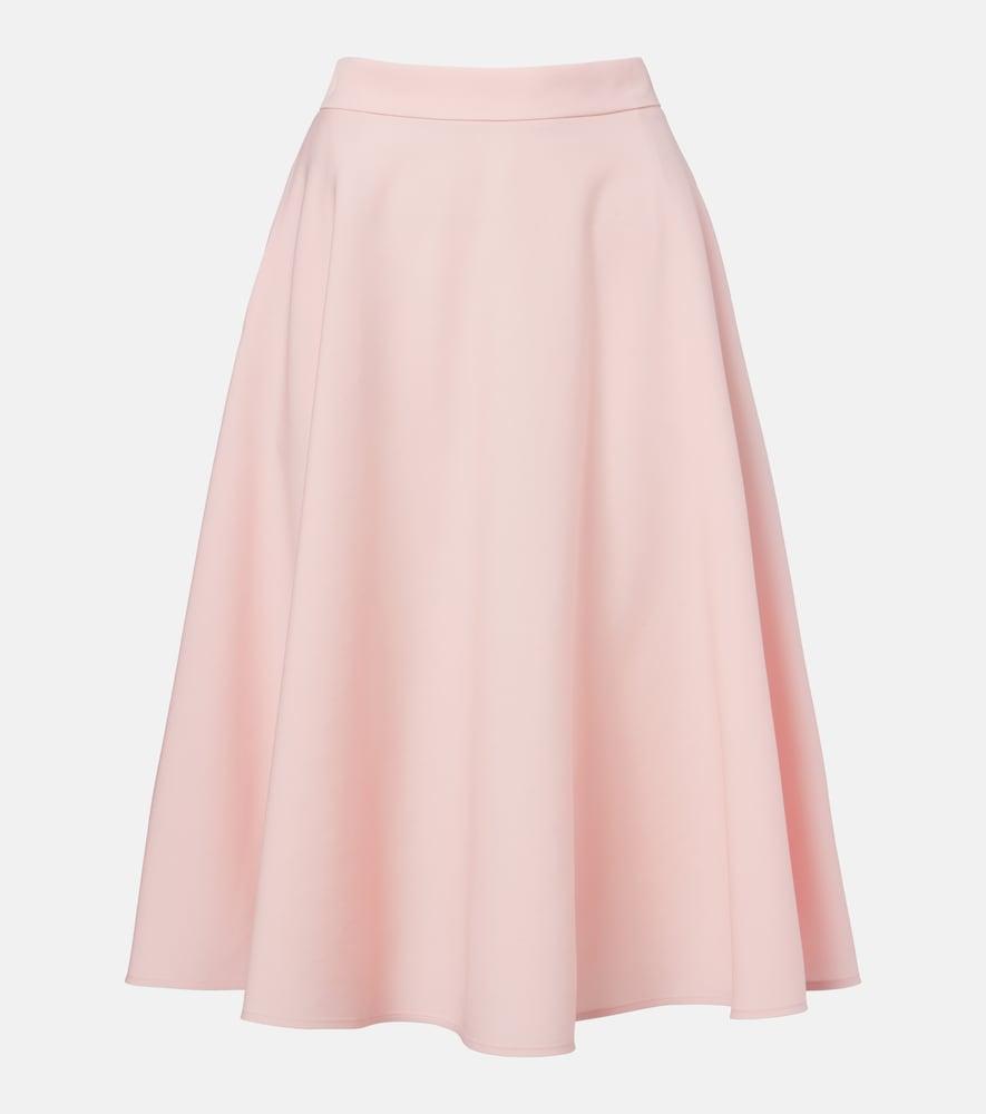 dolce & gabbana wool-blend midi skirt