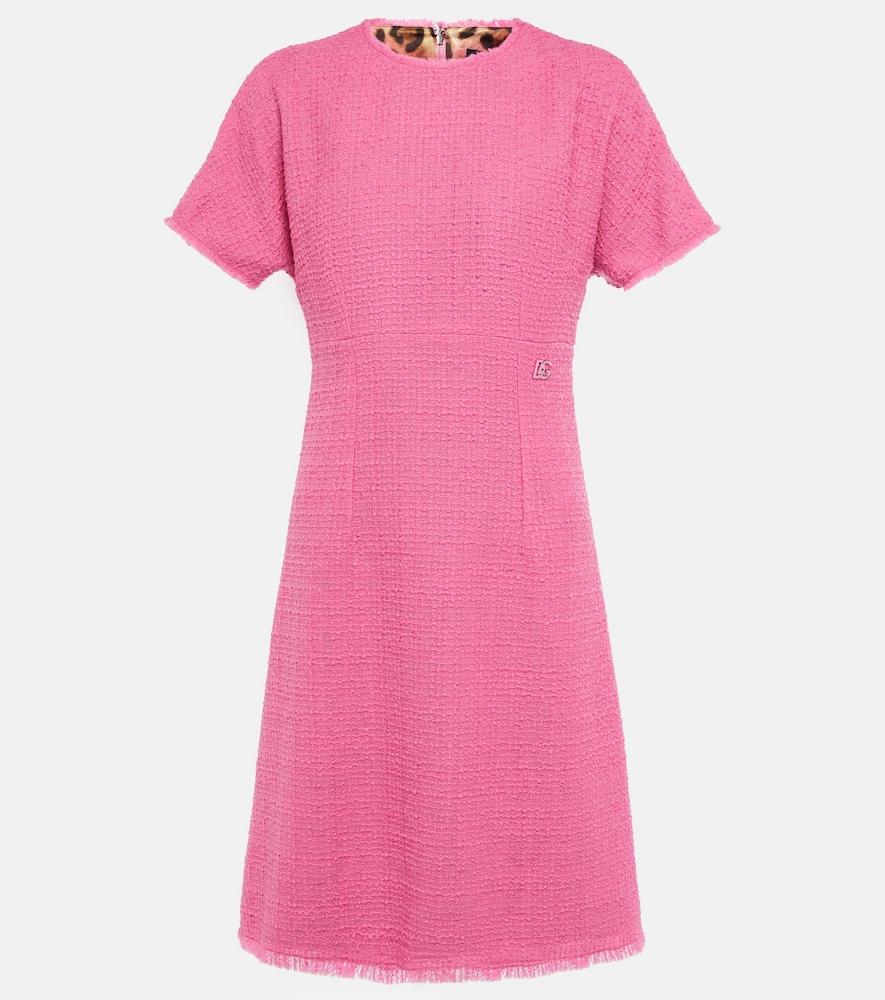 dolce & gabbana wool-blend minidress