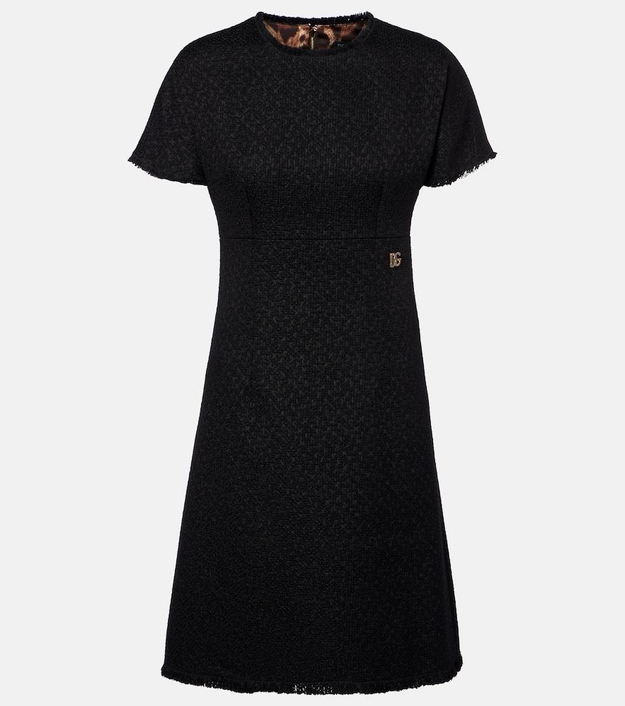 dolce & gabbana wool-blend minidress