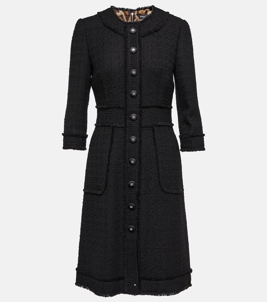 dolce & gabbana wool-blend minidress