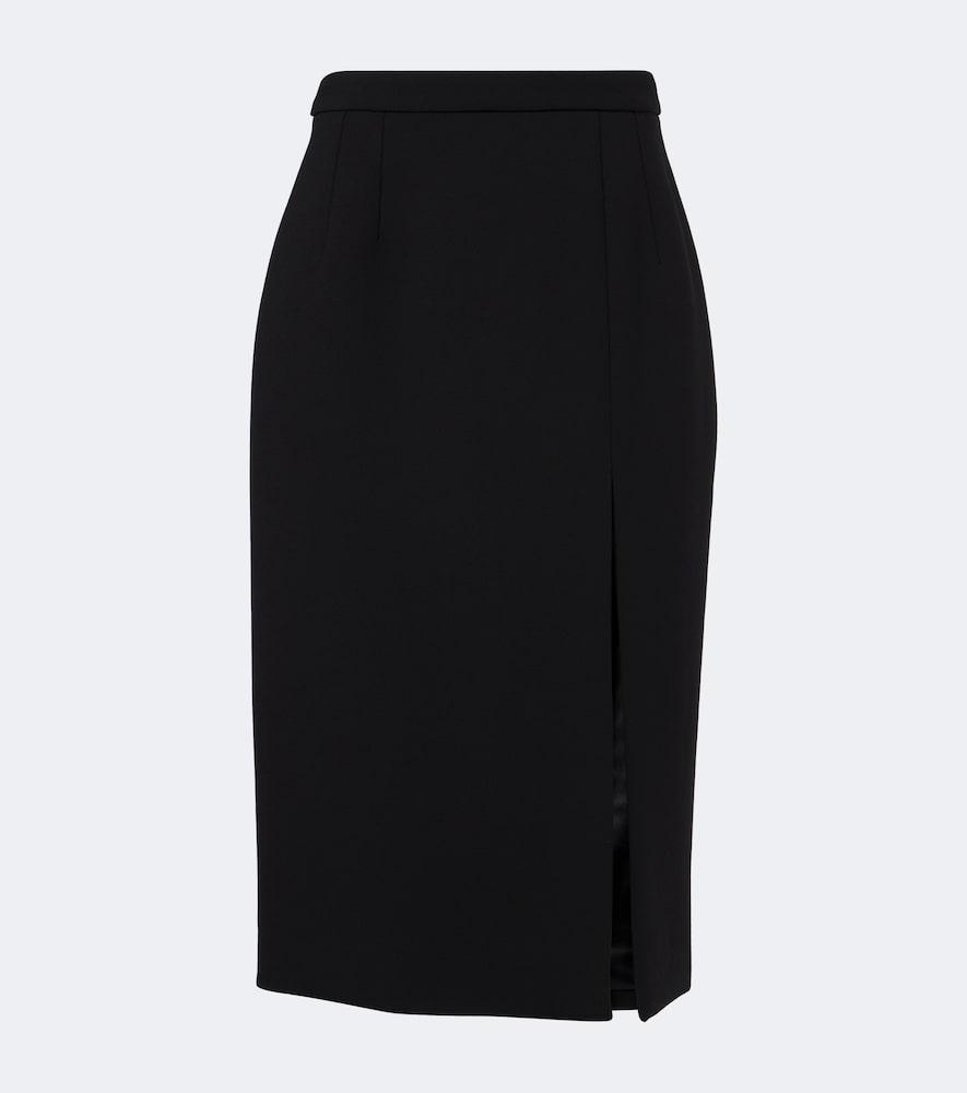 dolce & gabbana wool-blend pencil skirt