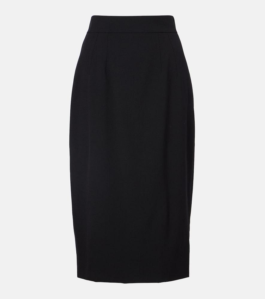 dolce & gabbana wool-blend pencil skirt