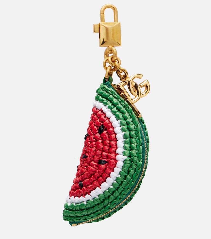 dolce & gabbana woven bag charm