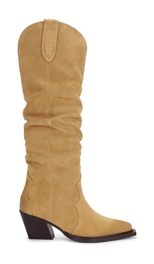 dolce vita buckly boot in beige. - size 6 (also in 6.5, 7, 7.5, 8, 8.5, 9)