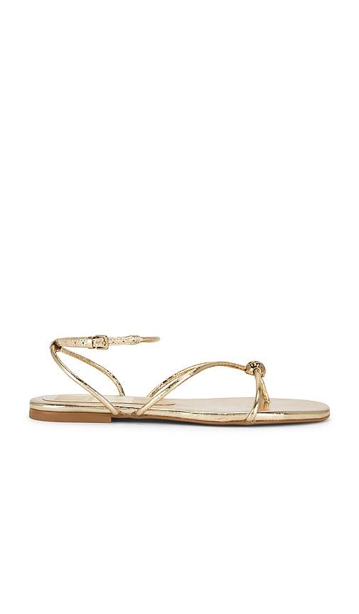 dolce vita kenley sandal in metallic gold. - size 6.5 (also in 8)