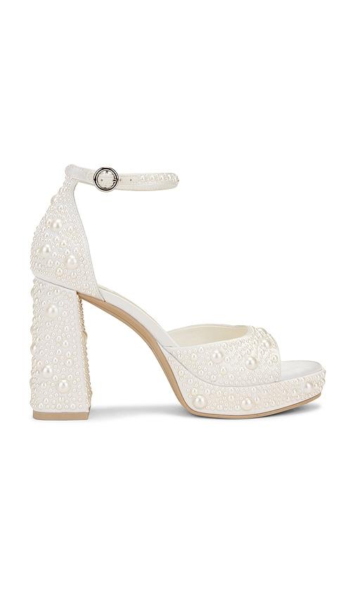 dolce vita pandro pearl heel in white. - size 10 (also in 8.5, 9, 9.5)