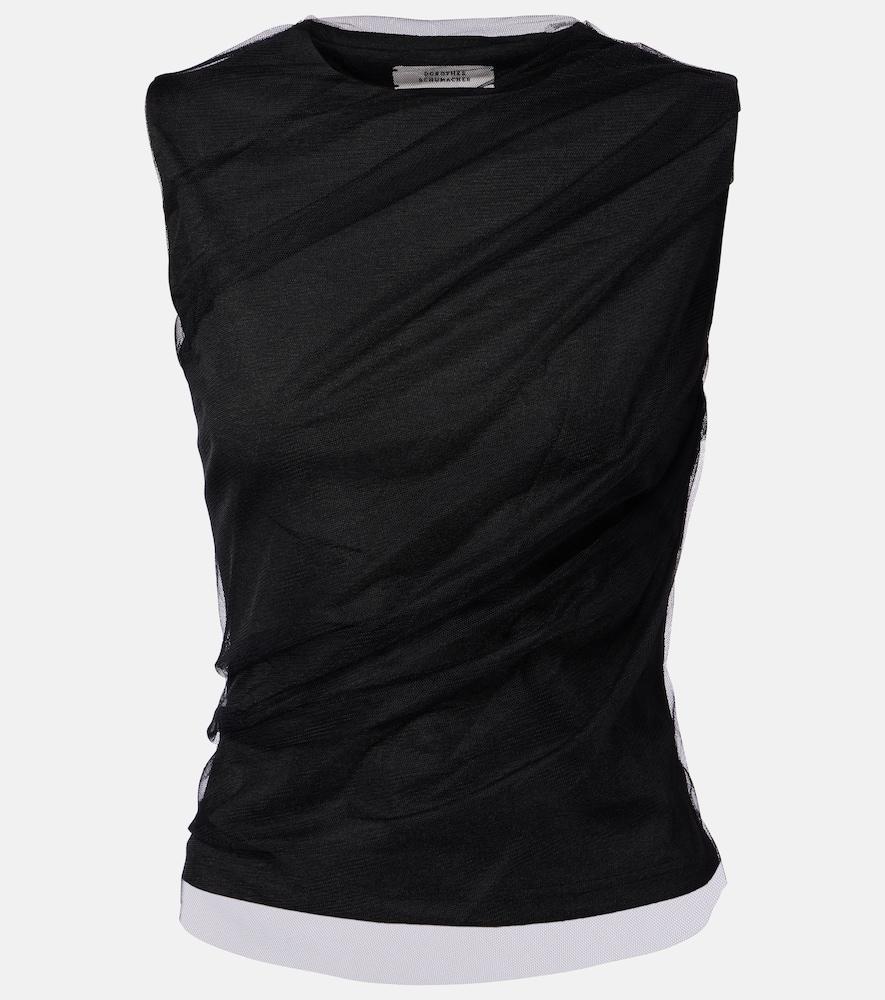 dorothee schumacher draped tulle top
